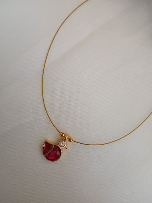 Jadau Duck - Invisible necklace