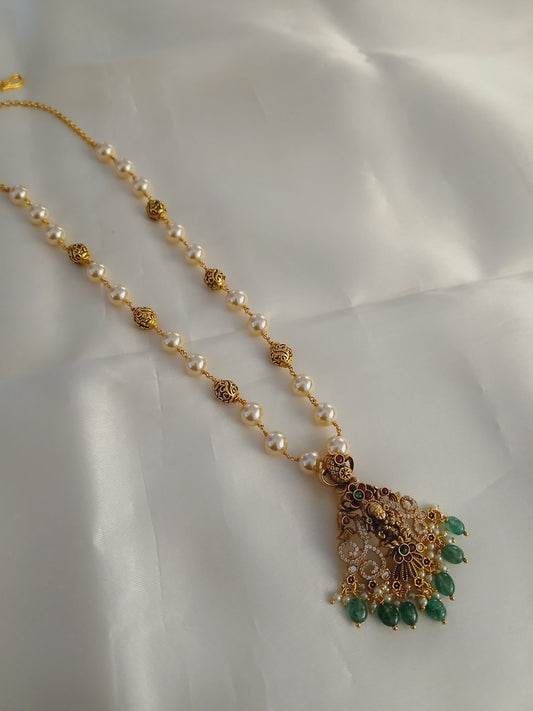 Rudhraksha Pearl - Antique Haaram