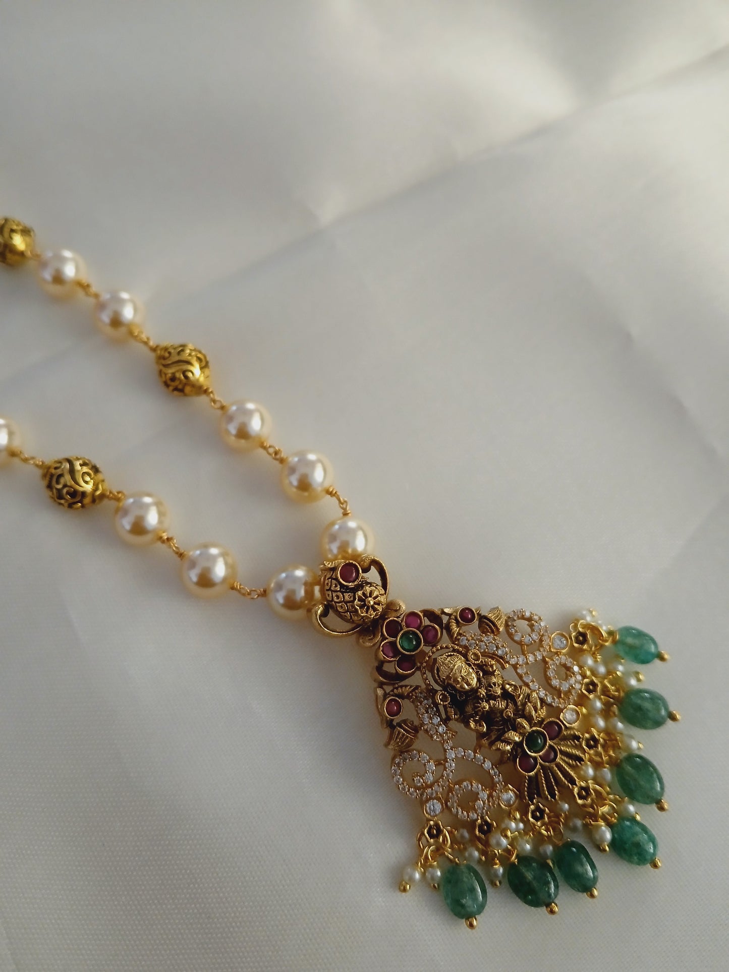 Rudhraksha Pearl - Antique Haaram