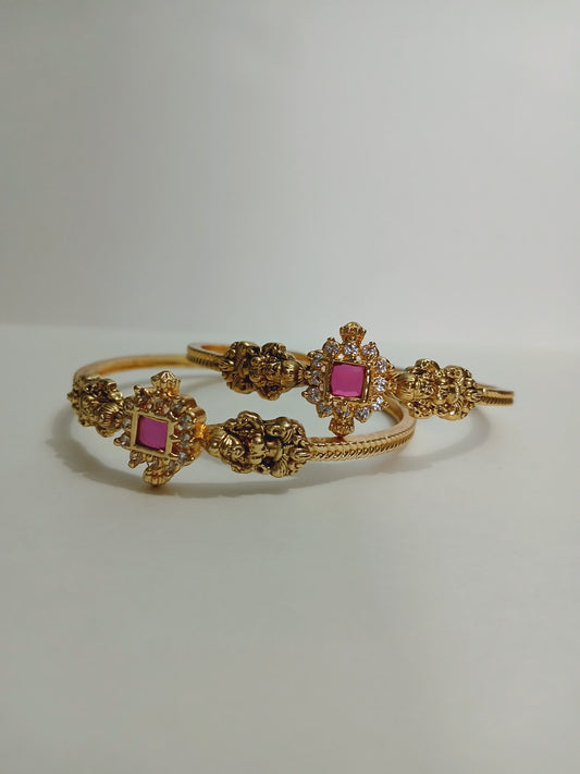 Two in one Laxmi kada bangle set