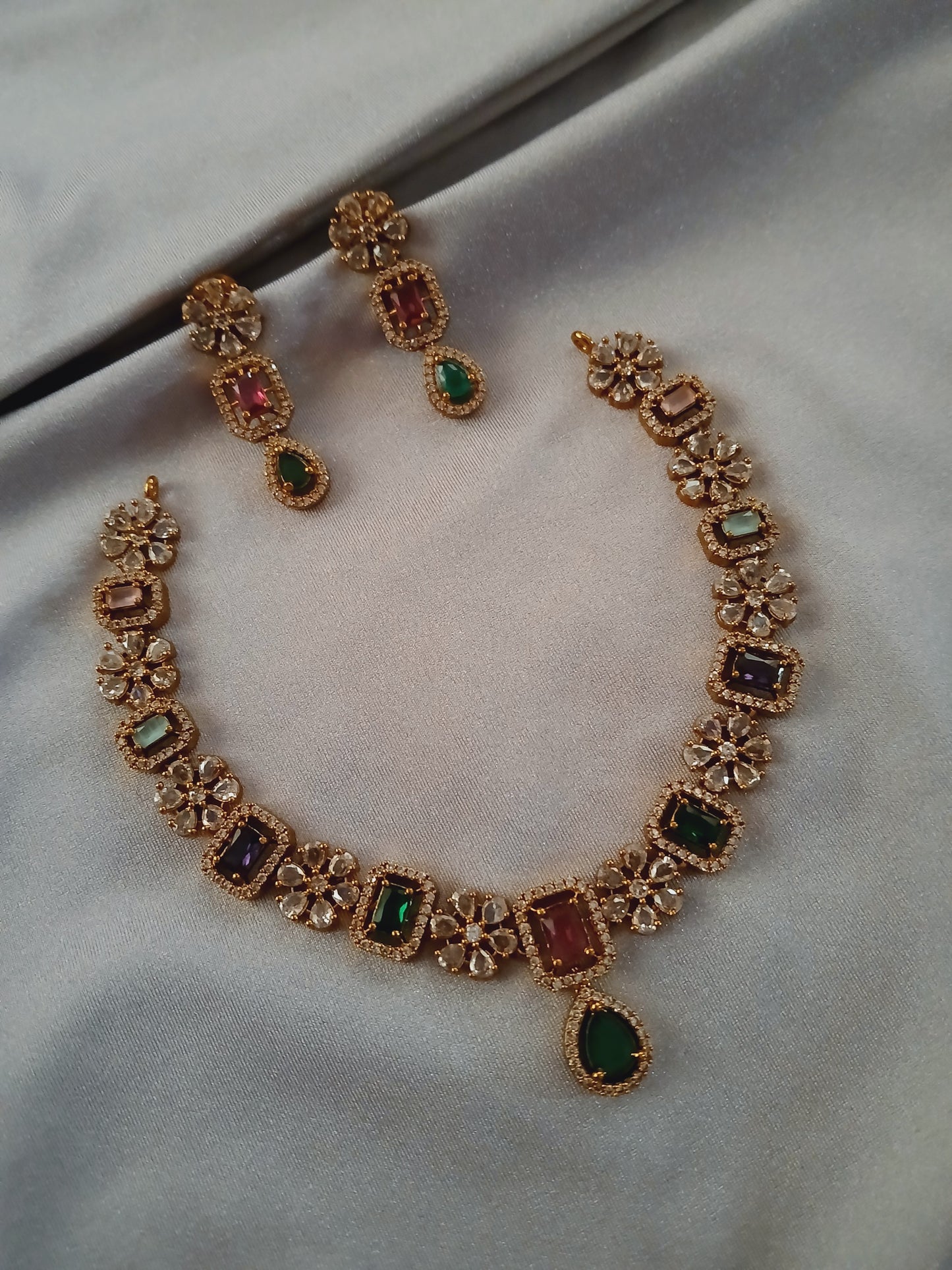 Flower hepta necklace - Gold replica