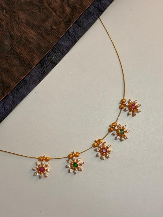 9 Diamonds allover - invisible necklace