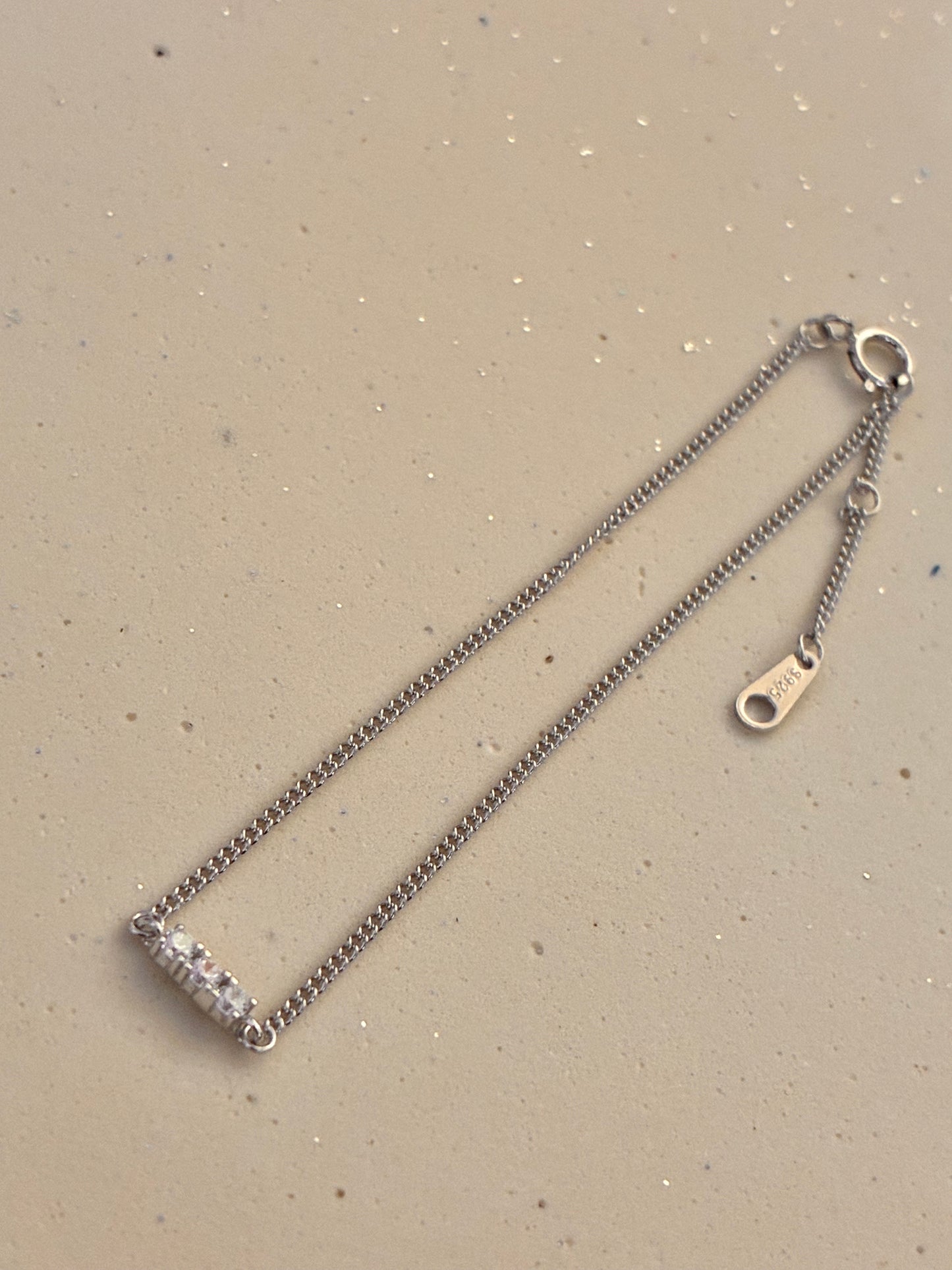 Tiny Tube Bracelet - 92.5 silver