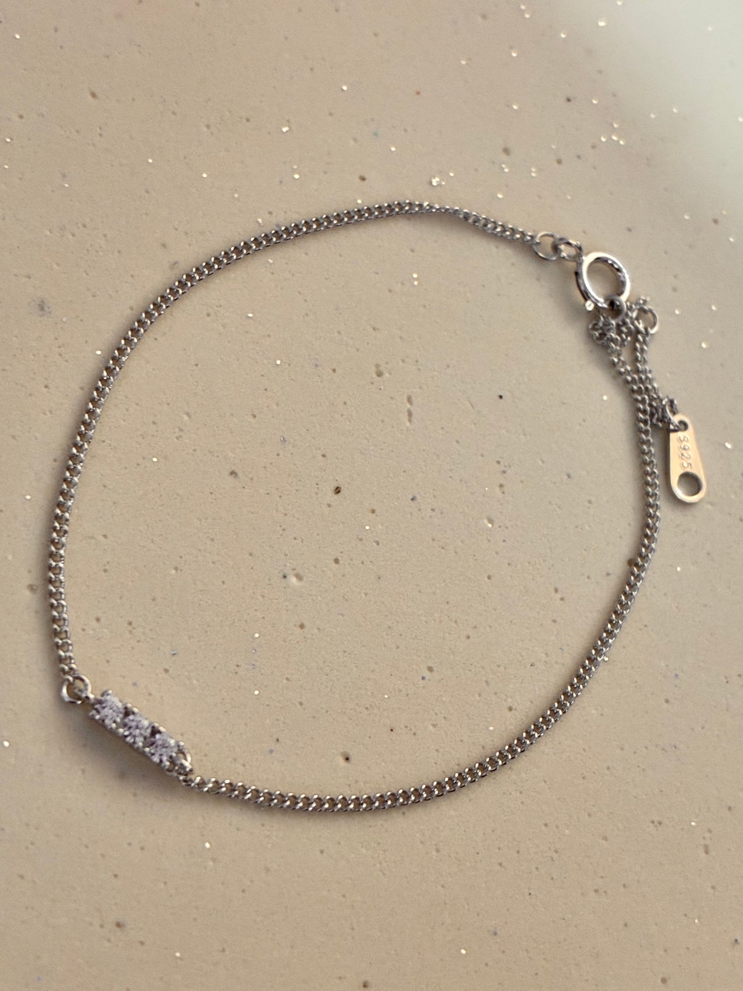 Tiny Tube Bracelet - 92.5 silver