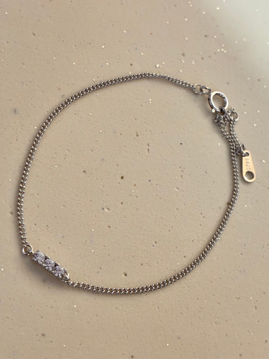 Tiny Tube Bracelet - 92.5 silver