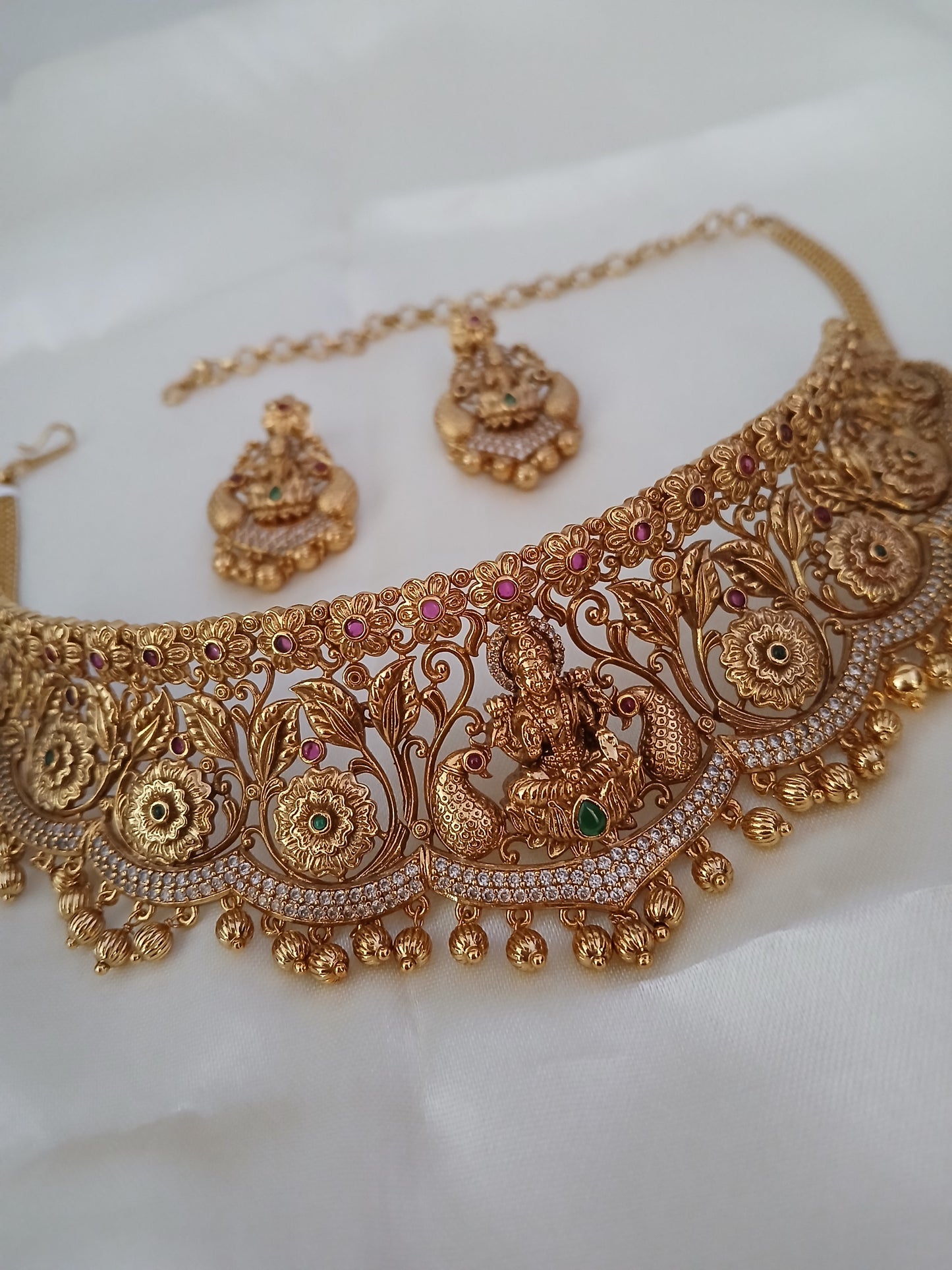 Floral choker Bridal Neckset