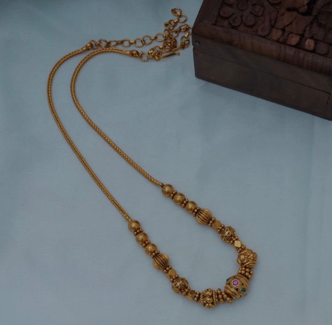 Ball beads gold replica Necklace