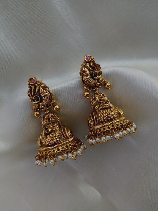 Mayil pearls - Antique Jhumka