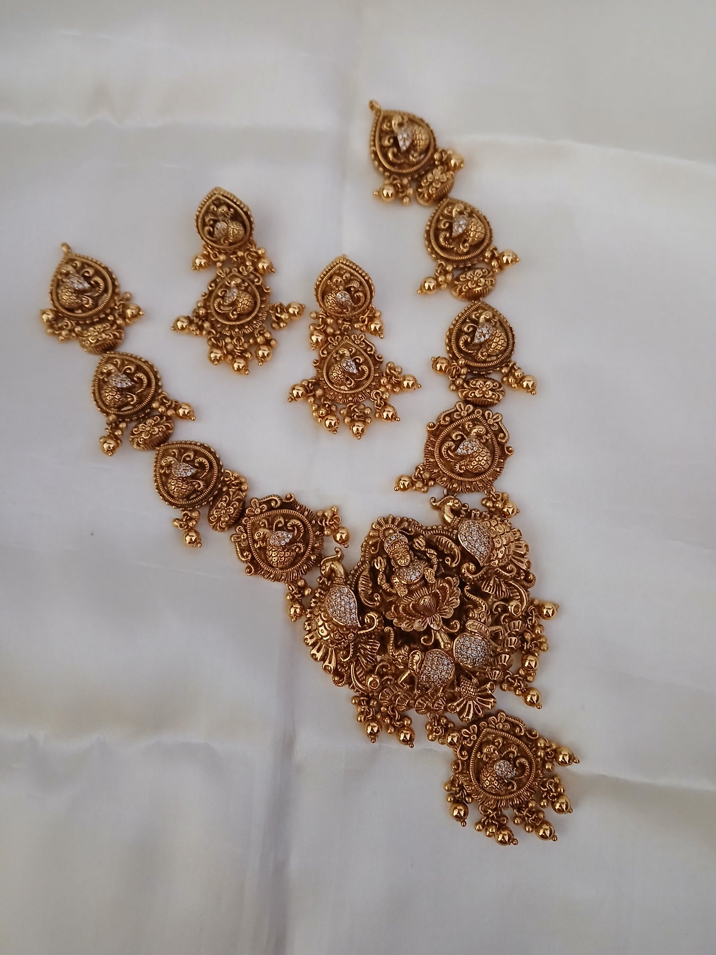 Peackhent nakshi bridal necklace