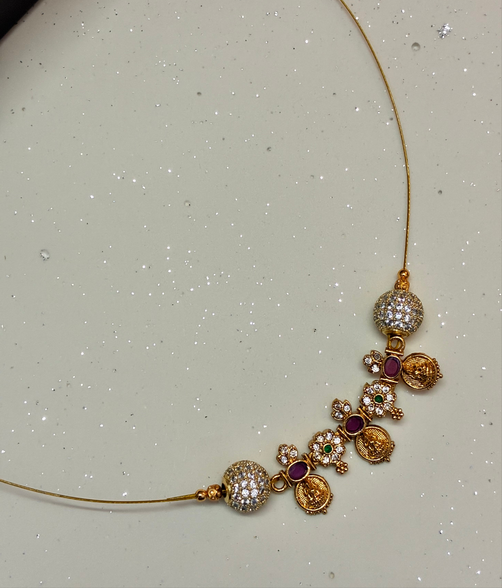 3 Coin balls - invisible necklace