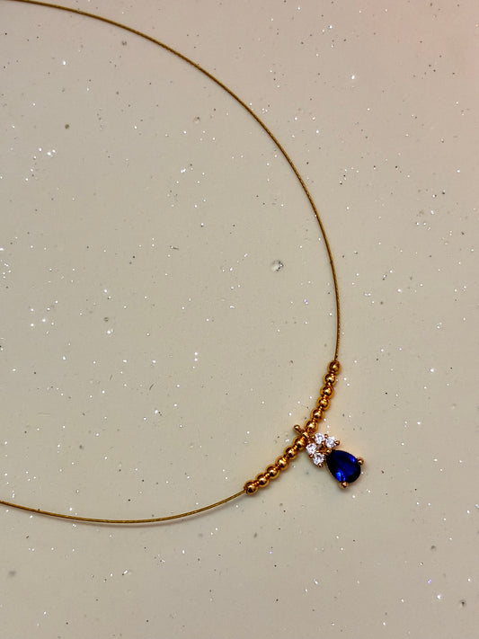 saffire drops - invisible necklace