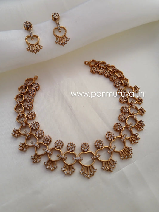 Dazzle necklace - Diamond replica