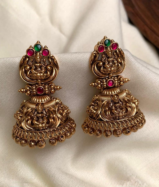 Premium laxmi Jhumka - Antique