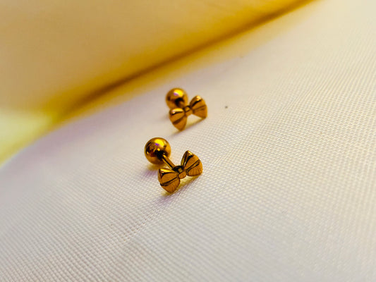 BOW - 18K GOLD PLATED
