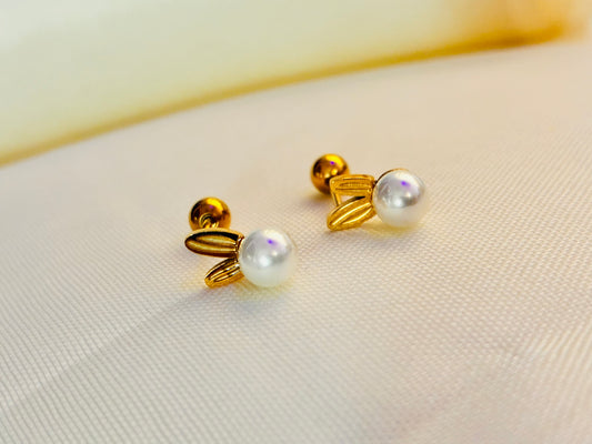 PEARL BUNNY - 18K GOLD PLATED