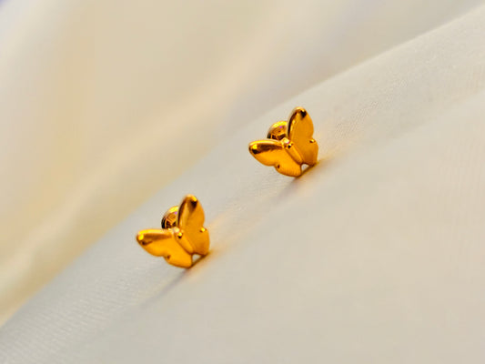 DAINTY BUTTERFLY - 18K GOLD PLATED
