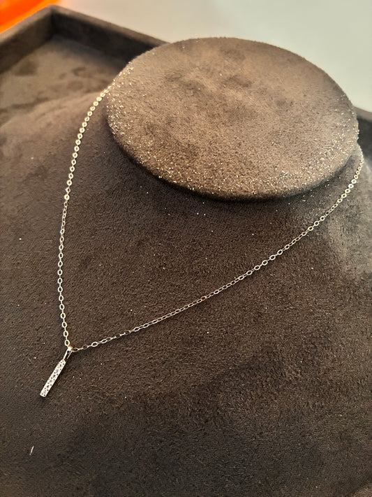 Tiny Tube necklace - 92.5 silver