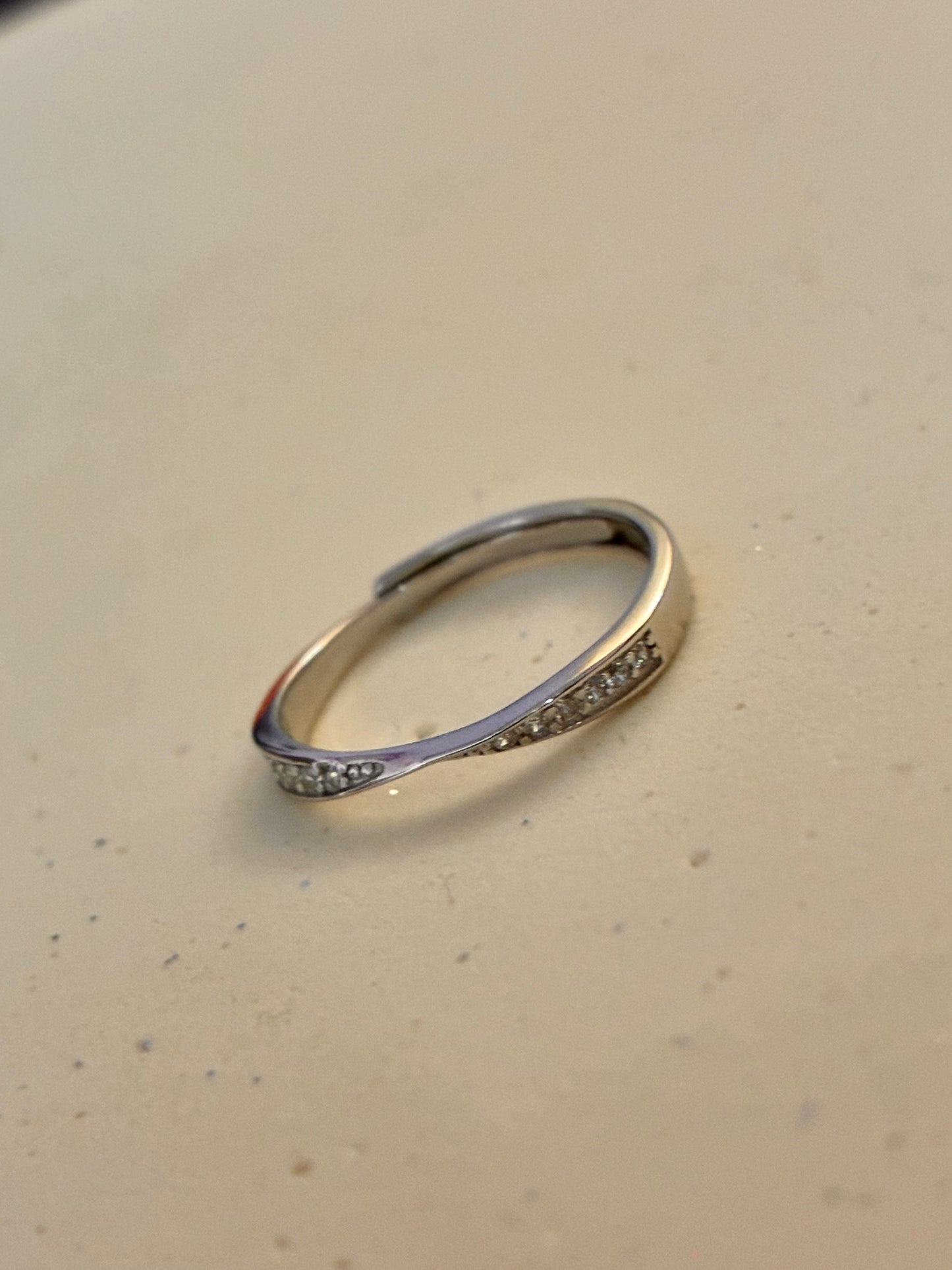 Tiny Tube Ring - 92.5 silver