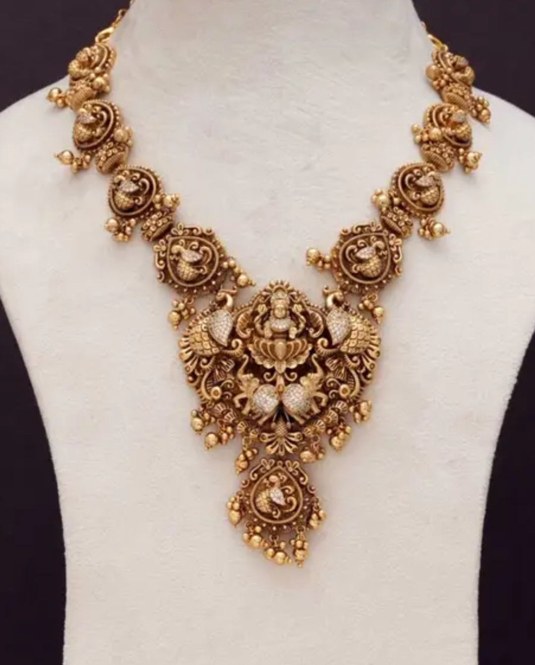 Peackhent nakshi bridal necklace