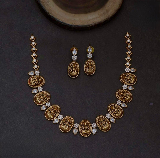 Coin stone Antique Necklace