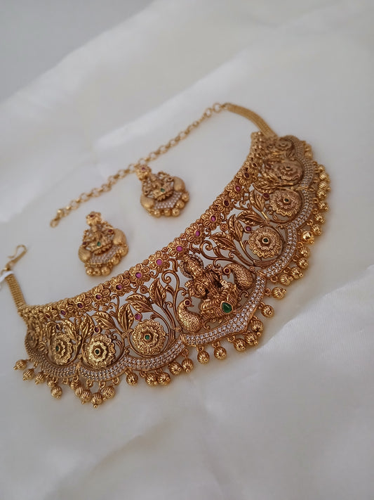 Floral choker Bridal Neckset